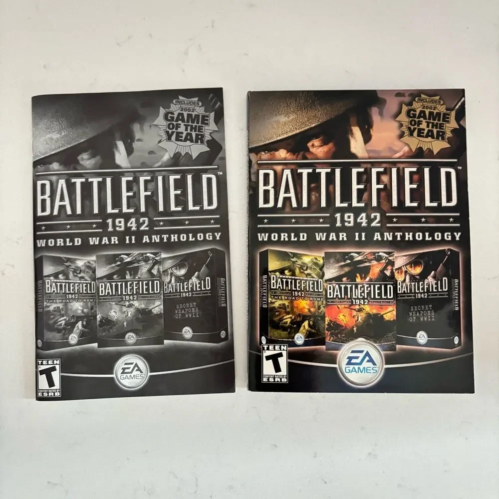 Battlefield 1942 WWII Anthology Vintage PC Game 4-Disc Complete Set, EA Games